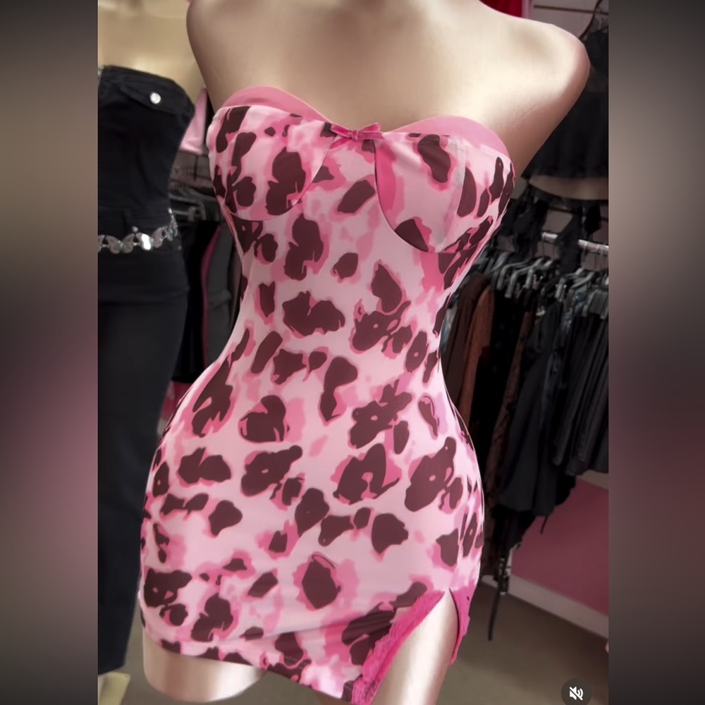 Pink leopard / cheetah Dress